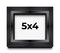 Photo Size Minimalist Shadow Box Black Picture Frame - UV Acrylic, Backing, Hanging Hardware